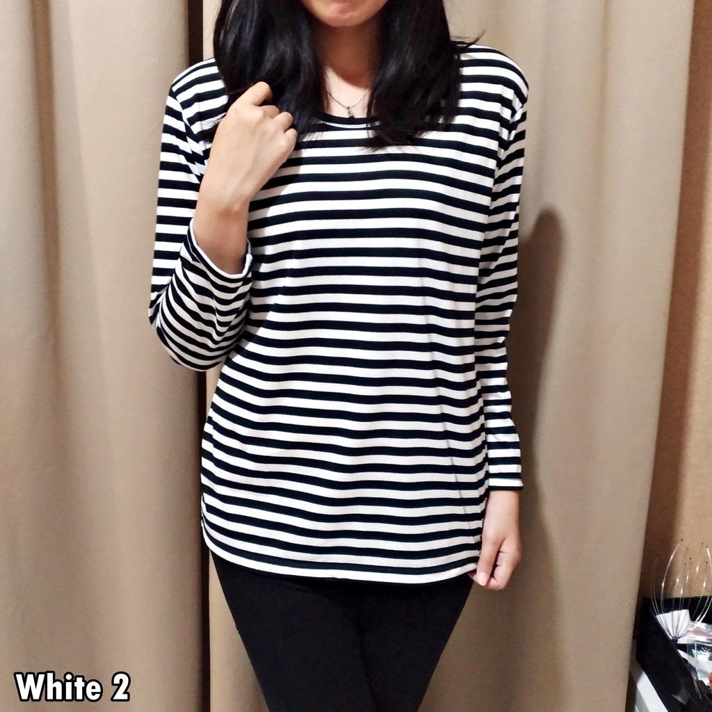 Stevia Top / Kaos Salur / Blouse Atasan Baju Pakaian Wanita Kekinian Murah Tanah Abang