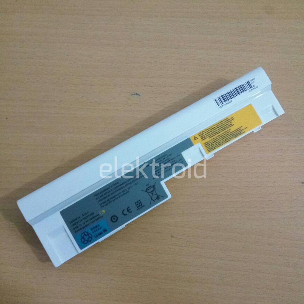 Baterai Lenovo Ideapad S10-3 S10-3s S100 S205 U165 Putih di lapak elektroid elektroid