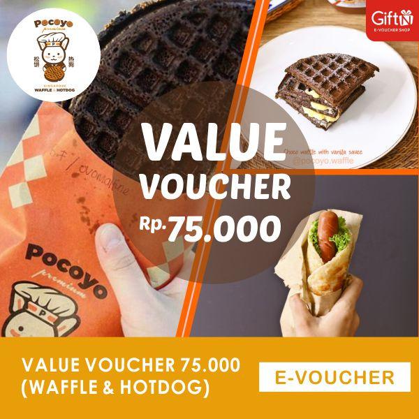 Pocoyo Value Voucher 75ribu (Waffle & Hotdog)-Duta Mall Banjarmasin