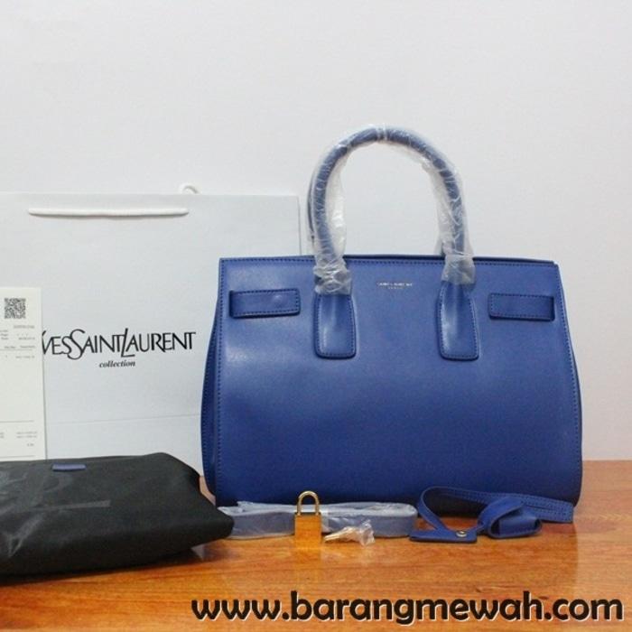TAS YSL SAC DE JOUR (SDJ) MEDIUM BAG BLUE