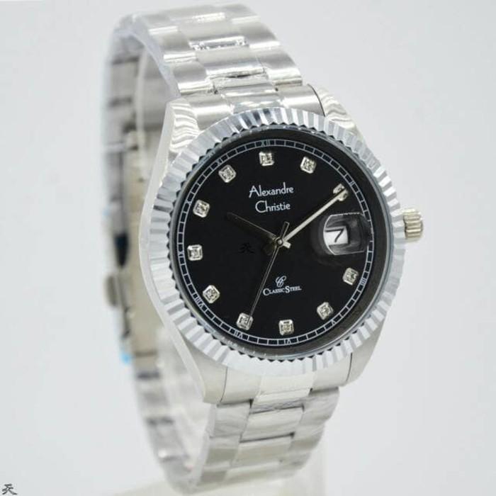 Jam Tangan Pria Cowok Alex-Andre Chris-Tie 5003MS Black Berkualitas