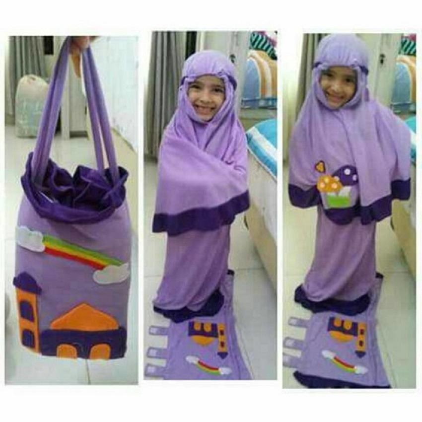 grosir, baru MUKENA MURAH ANAK BAHAN KAOS PREMIUM SIZE S (3 - 4 TAHUN)/ terlaris