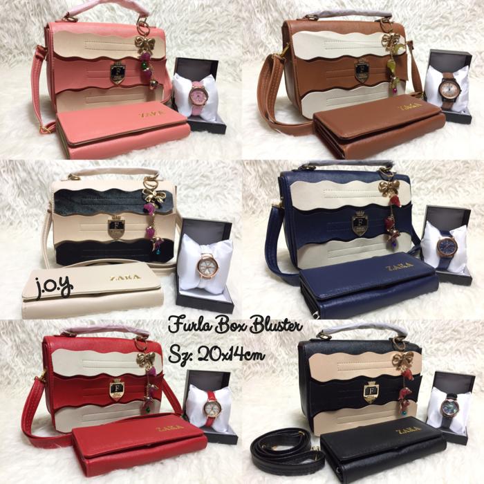 Tas Lokal/Tas Murah/Tas Paket 3in1/Paket 3in1 Furla Box Bluster