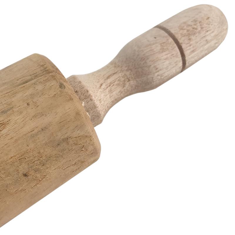 ... Gilingan Adonan Tepung Rolling Pin Kayu - 4