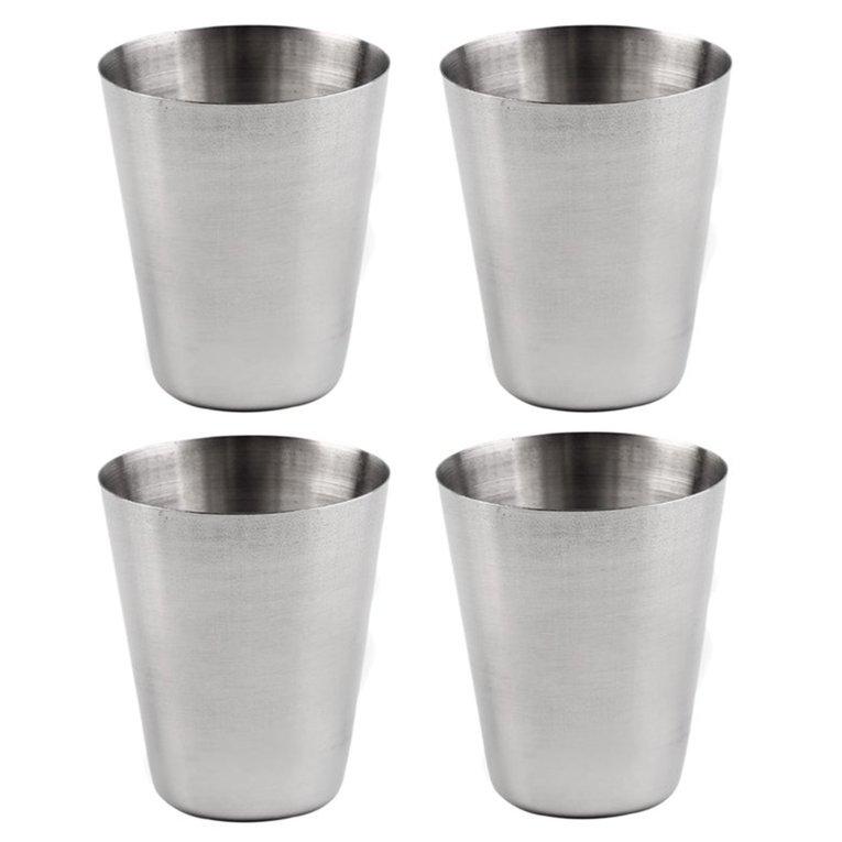 ... Osman Set 4 Baja Anti Karat Gelas Kemah Cangkir Minum Kopi Teh dengan Case 30 Ml