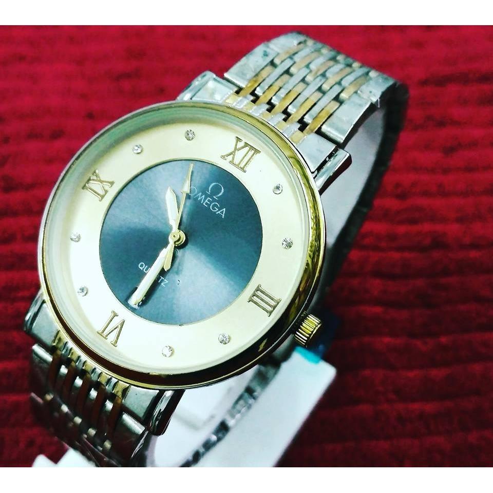 Jam Tangan Wanita Omega Warna Gold - Sumber Jam
