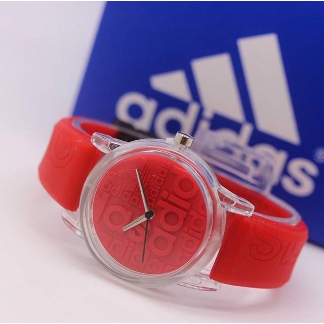 Jam Tangan Pria / Wanita Murah Adidas Sky Rubber Red