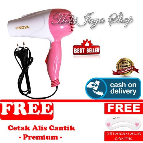 HOKI COD - Nova Hair Dryer N-658 HairDryer - Multi Colour + Gratis Cetak Alis Cantik - Premium