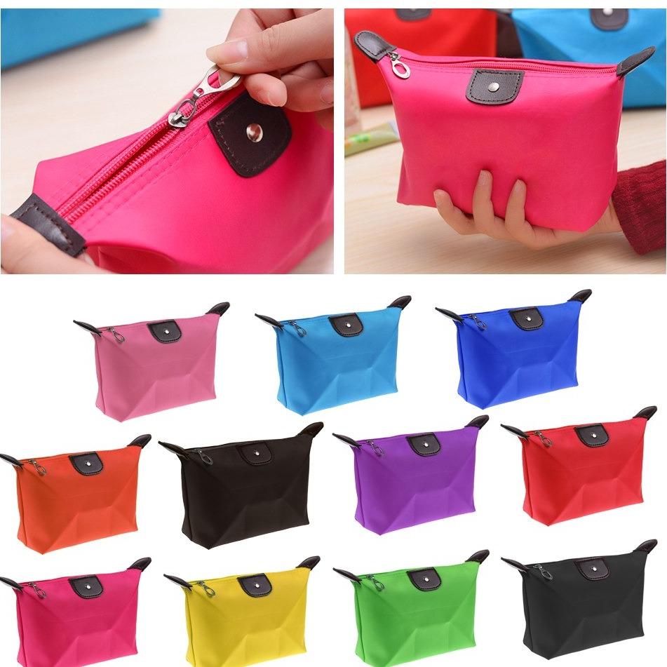 ... Gambar Produk Rinci Tas Kosmetik Cosmetic Pouch Tempat Make Up HIJAU Terkini