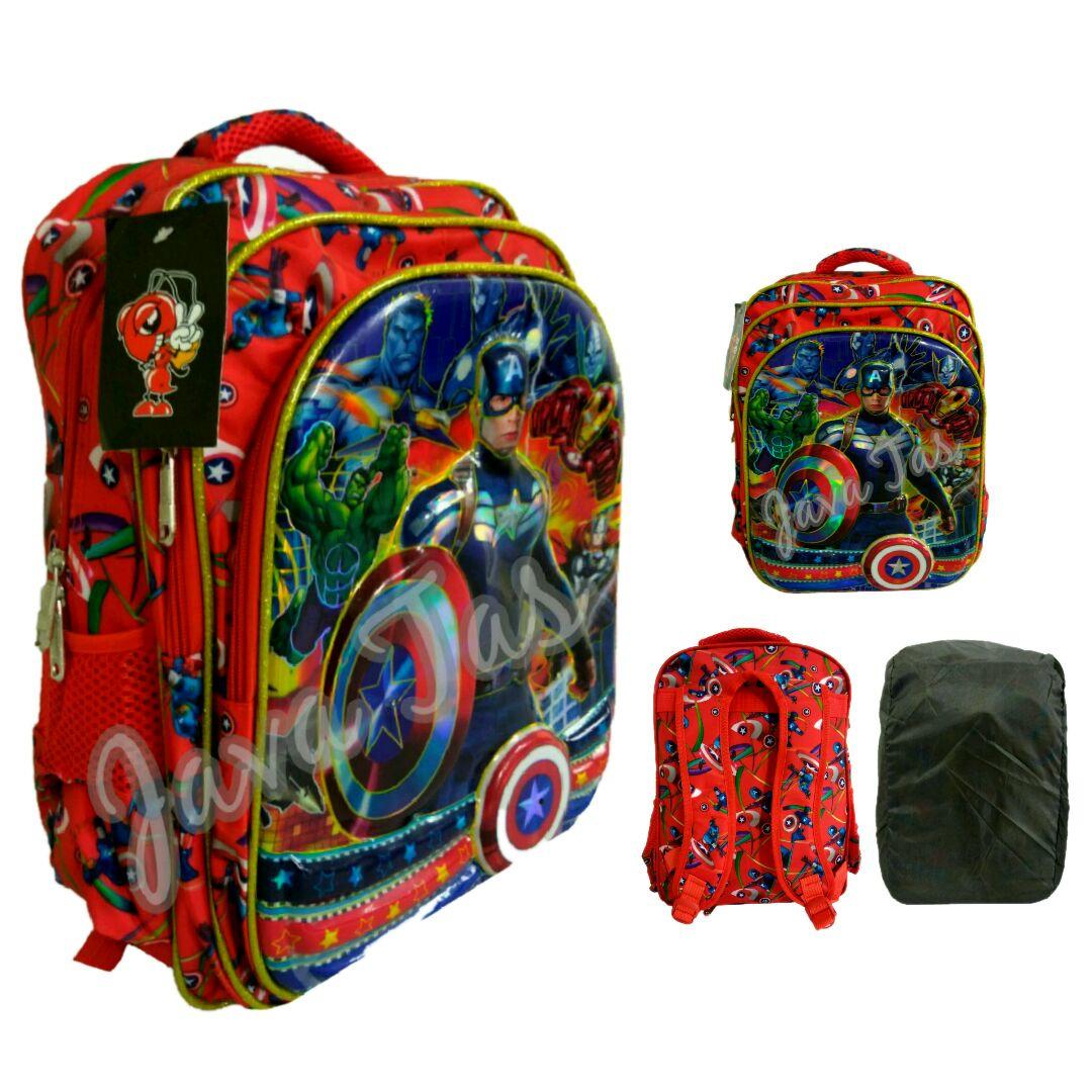 Alto Tas Ransel Lampu Musik United JV-Captain America 1+ Waterproof Raincover