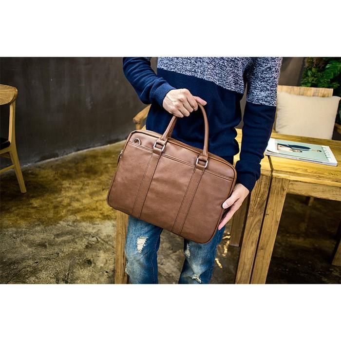 Tas Kantor-Tas Selempang Pria-Tas Kulit Pu Bagus Import-Ts000542-Kerja - Lmk7wv