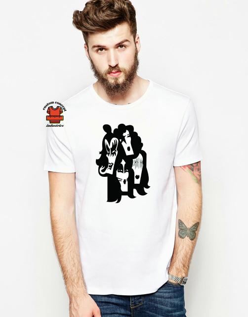 T-Shirt Kaos Kiss Band - Cotton Combed 20S 30S Unisex