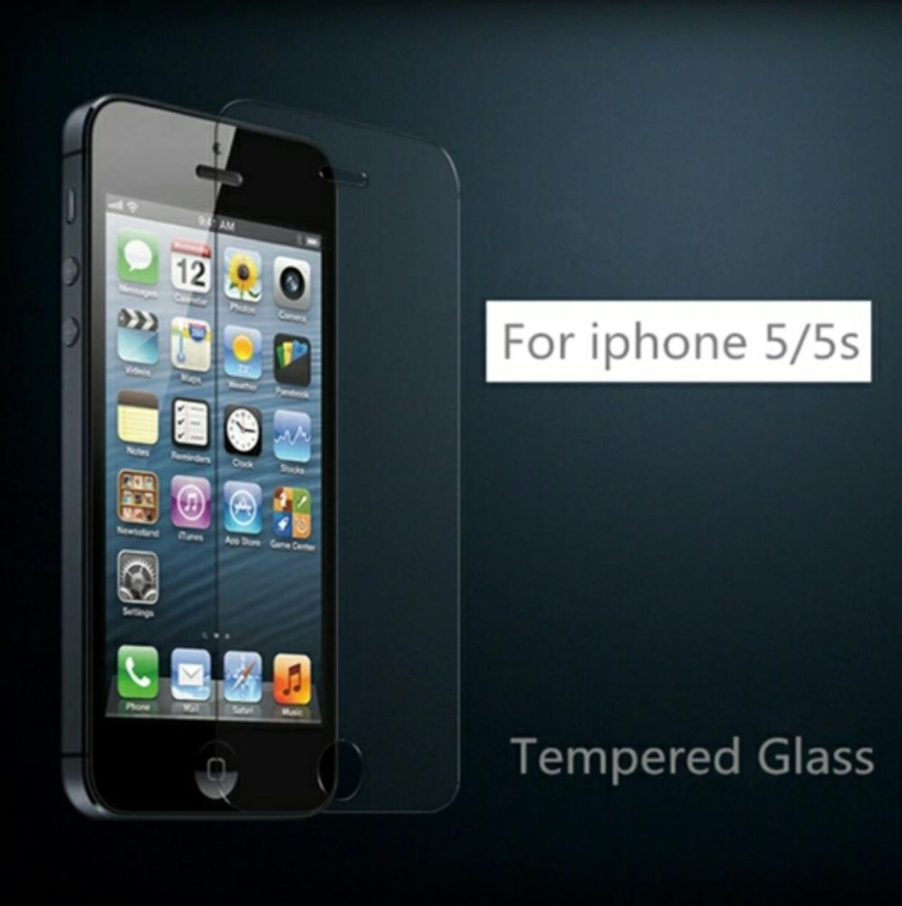 ANTI GORES SCREEN TEMPERED GLASS KACA PROTECTOR GUARD IPHONE5 FILM LAYAR BENING CLEAR PREMIUM FOR HP IPHONE 5 5S 5G