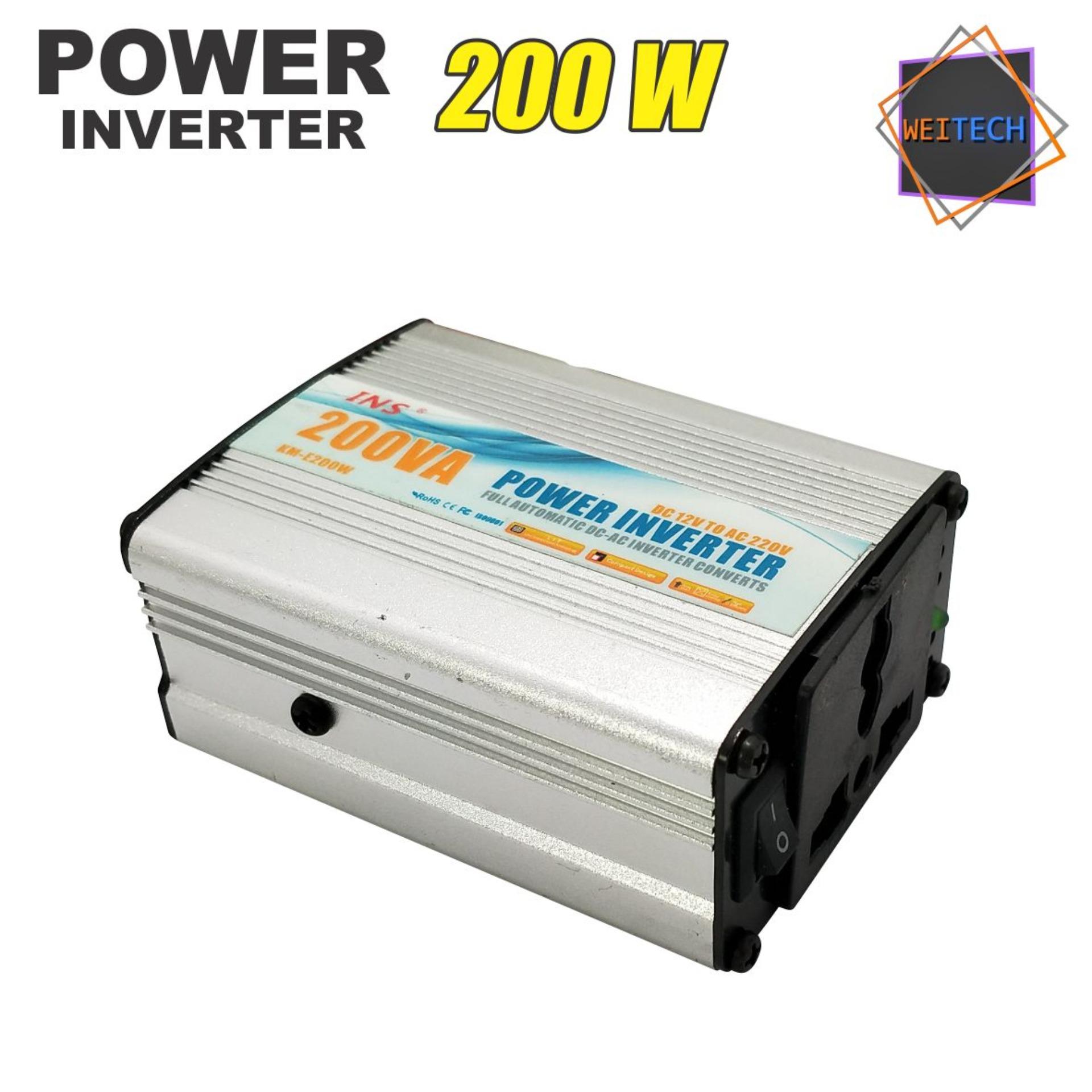 WEITECH DC 12V TO AC 220V 200W Power Inverter