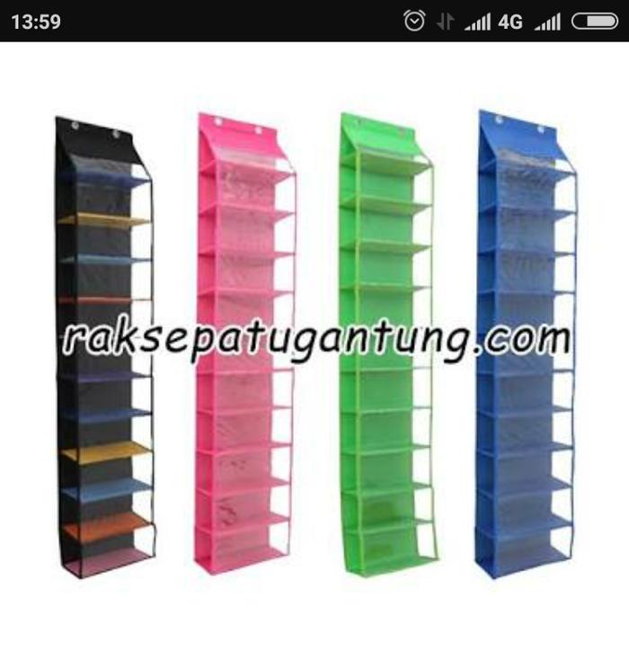 Rak Sepatu Gantung Polos Tanpa Resleting