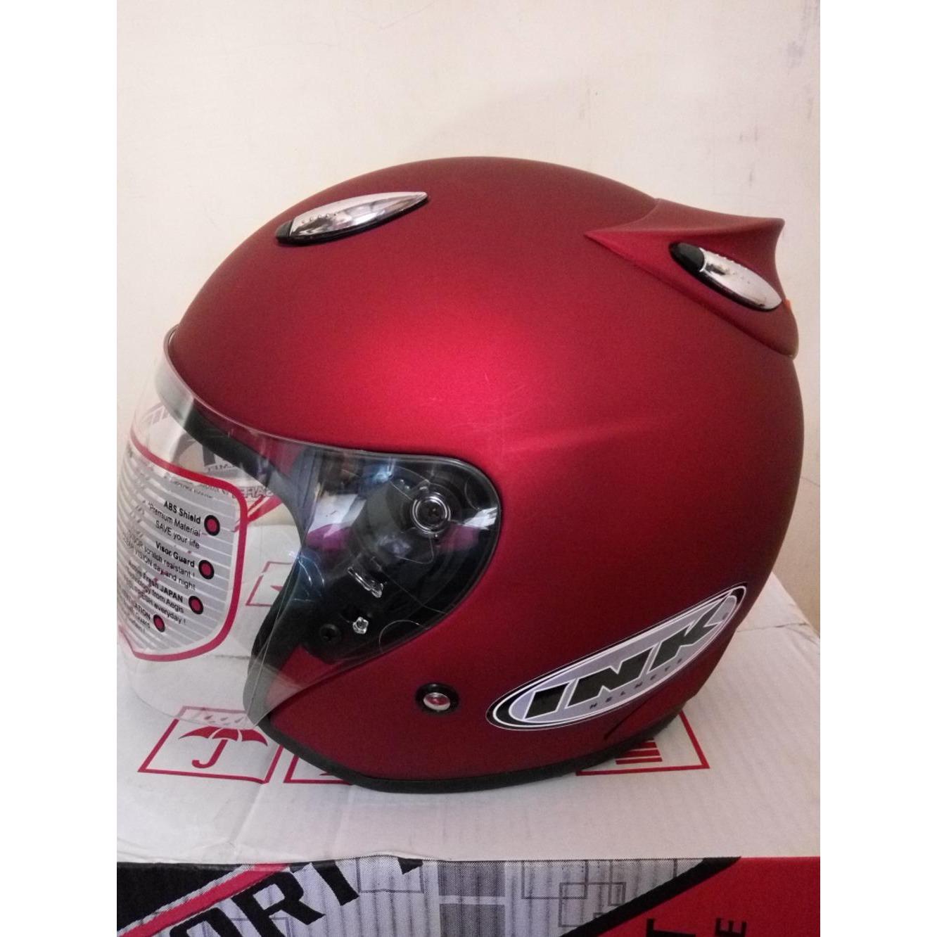 HELM BEST INK CENTRO ~ GOOD PRODUK 'HM' / MERAH MAROON DOFF