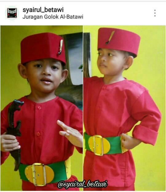 Stelan BAJU BETAWI ANAK ANAK baju pangsi baju silat baju adat betawi