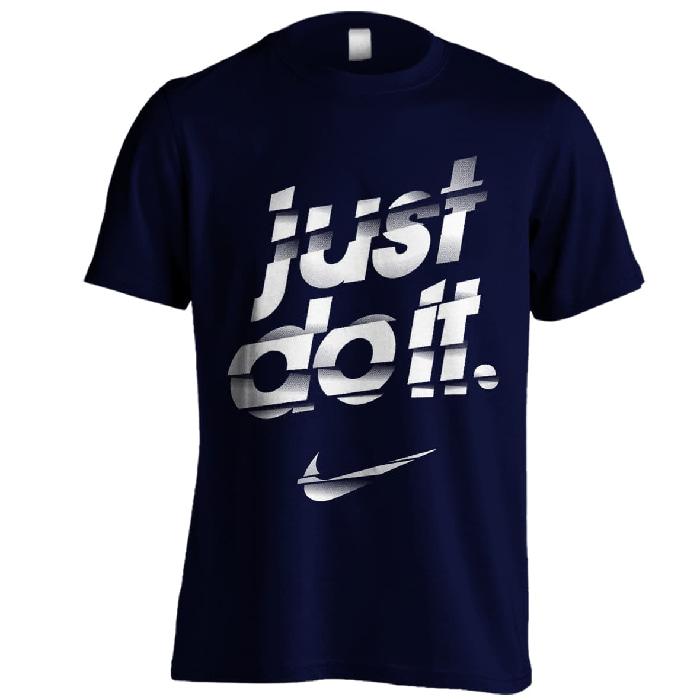 Kaos Distro Nike Just Do It C09 Navy Ukuran S - XXL Baju Distro Sport