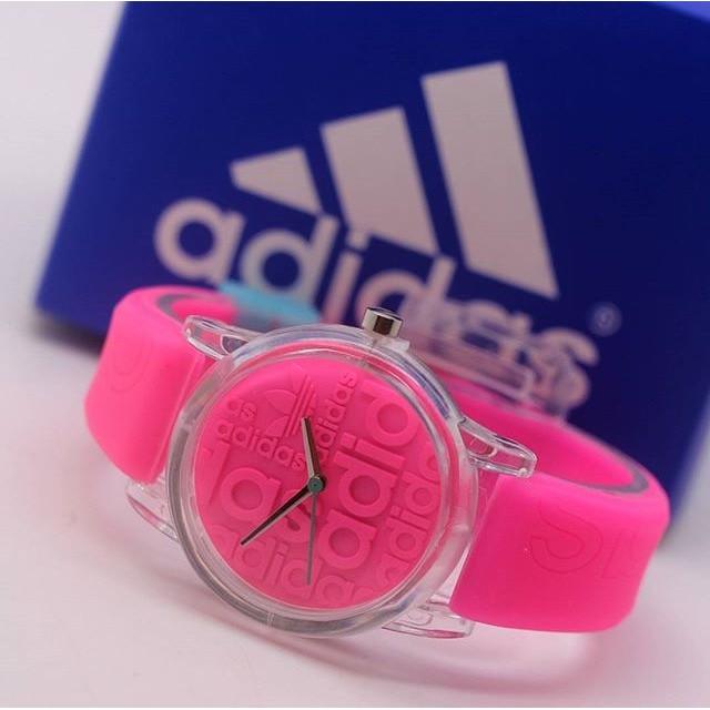 Jam Tangan Pria / Wanita Murah Adidas Sky Rubber Pink