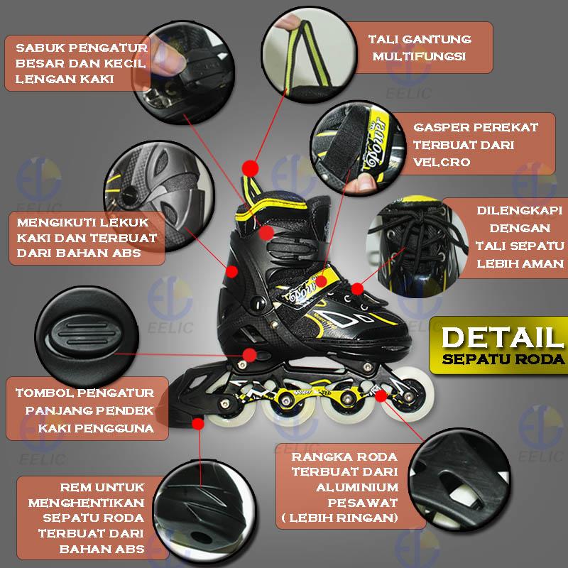 EELIC SER-PK666 DEWASA MULTIFUNGSI PU SEPATU RODA ROLLER UKURAN L DALAM DINAMO INLINE SKATE BAHAN SEPATU ABS BERKUALITAS RODA DAPAT DIUBAH UNTUK PEMULA DAN PROFESIONAL DILENGKAPI DENGAN SPERPAT Januari 2019 - 5 EELIC SER-PK666 DEWASA MULTIFUNGSI PU SEPATU RODA ROLLER UKURAN L DALAM DINAMO INLINE SKATE BAHAN SEPATU ABS BERKUALITAS RODA DAPAT DIUBAH UNTUK PEMULA DAN PROFESIONAL DILENGKAPI DENGAN SPERPAT - 5
