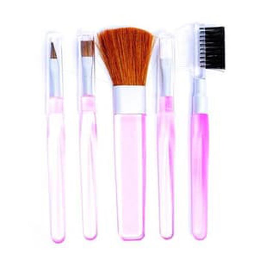 Lucky Kuas Makeup Set isi 5 Pcs - 1 set - Pink Lucky Kuas Makeup Set isi 5 Pcs - 1 set - Pink