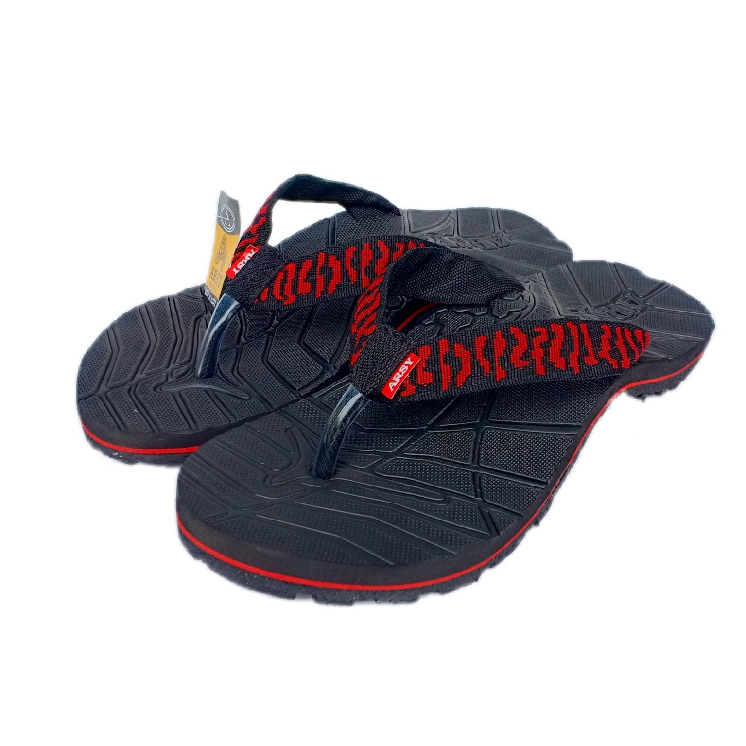 Arsy Exclusive Sandal Gunung / Sandal Jepit Pria Best Quality - Motip Merah Januari 2019 - 4 Arsy Exclusive Sandal Gunung / Sandal Jepit Pria Best Quality - Motip Merah - 4