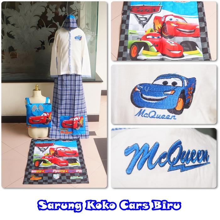 Sarko ( Sarung Koko Karakter ) Cars Biru XL