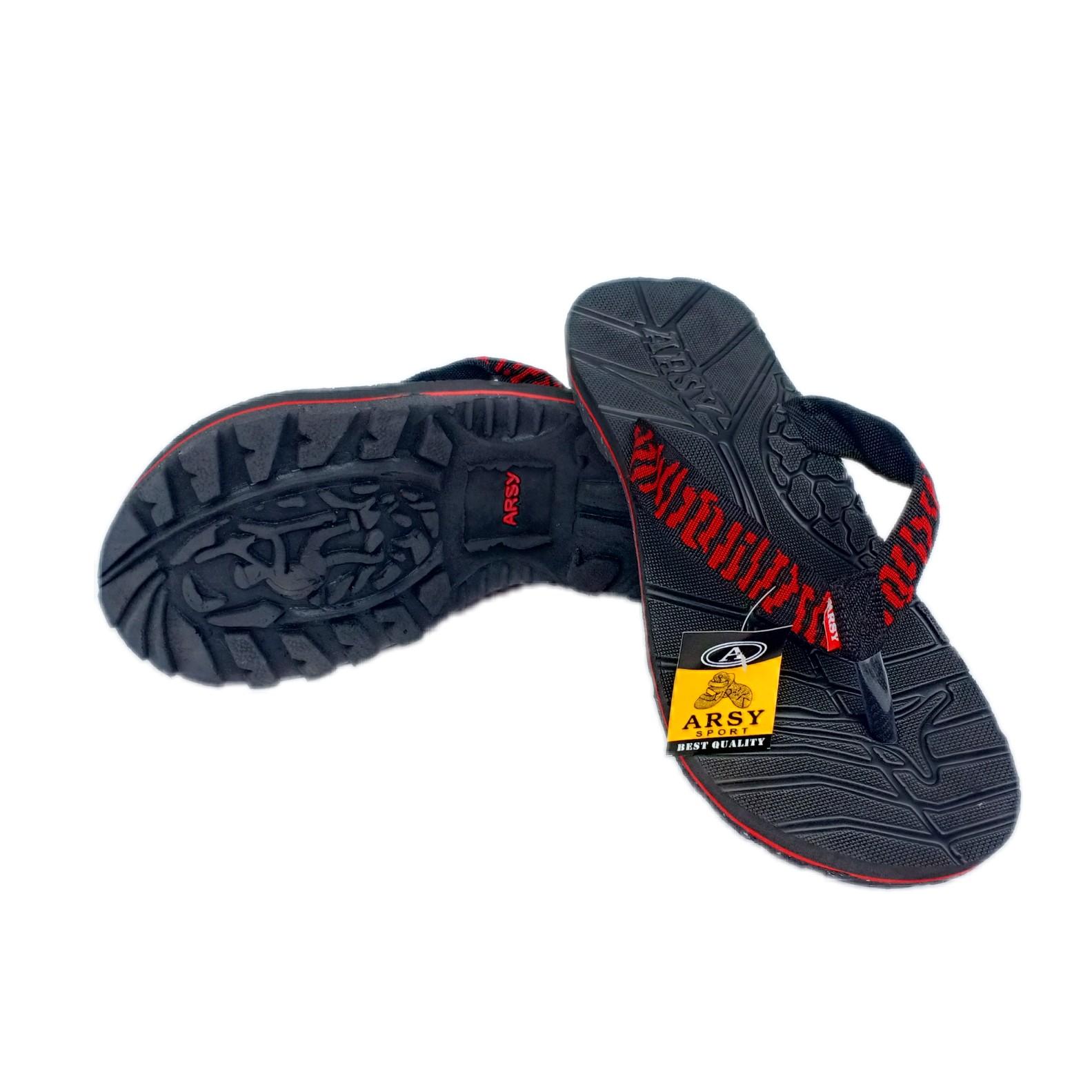Arsy Exclusive Sandal Gunung / Sandal Jepit Pria Best Quality - Motip Merah Januari 2019 - 2 Arsy Exclusive Sandal Gunung / Sandal Jepit Pria Best Quality - Motip Merah - 2