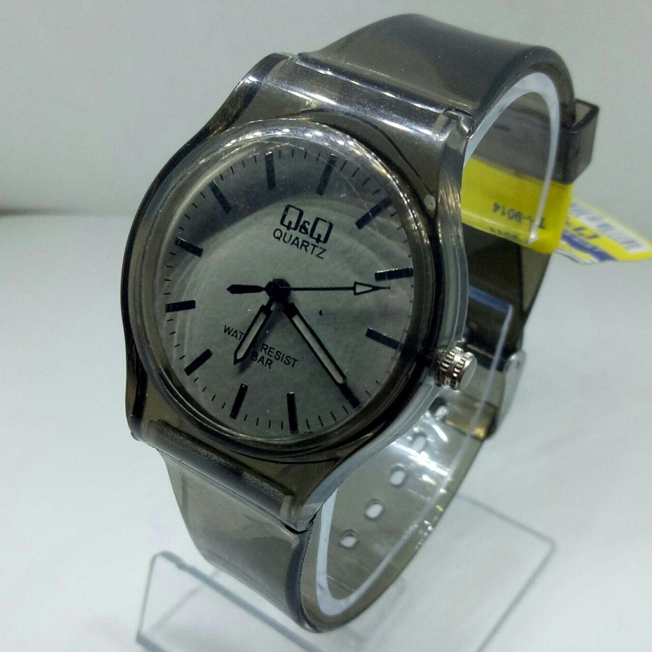 QQ original watch - jam tangan wanita casual QQ Transparan - rubber strap - water resist