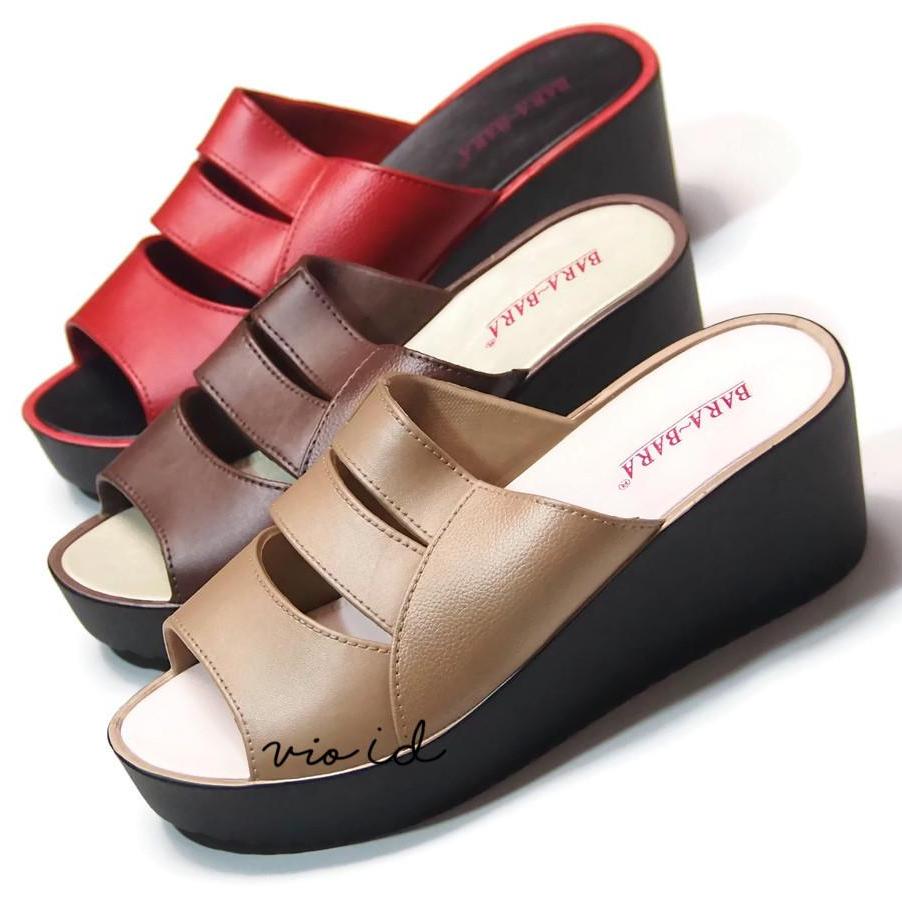 Sandal Wedges Bara Bara Selop Jelly Terbaru Warna Dikirim Acak Januari 2019 - 3 Sandal Wedges Bara Bara Selop Jelly Terbaru Warna Dikirim Acak - 3