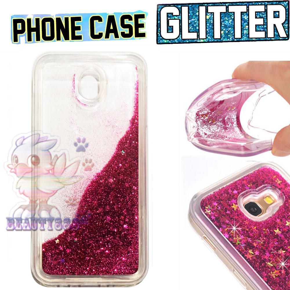 Beauty Case Samsung Galaxy J7 Pro 2017 J730 Softshell Dynamic Flowing Glitter Soft Back Case / Sillicone Samsung Galaxy J730 Blink Blink Gliter / Glitter Skin Case / Jelly case / Case Aquarium Samsung J7 Pro 2017 J730 / Ultrathin Water Glitter - Pink Tua