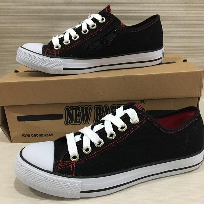 Sepatu Sekolah Sneakers Anak Merk New Basket Boot Pendek Untuk Cewek Cowok Hitam Putih Januari 2019 - 3 Sepatu Sekolah Sneakers Anak Merk New Basket boot Pendek untuk Cewek Cowok Hitam Putih - 3