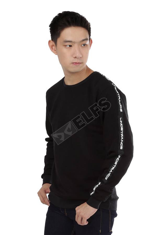 Elfs Shop - Kaos Lengan Panjang Pria Katun LINDSTRANDS Hitam