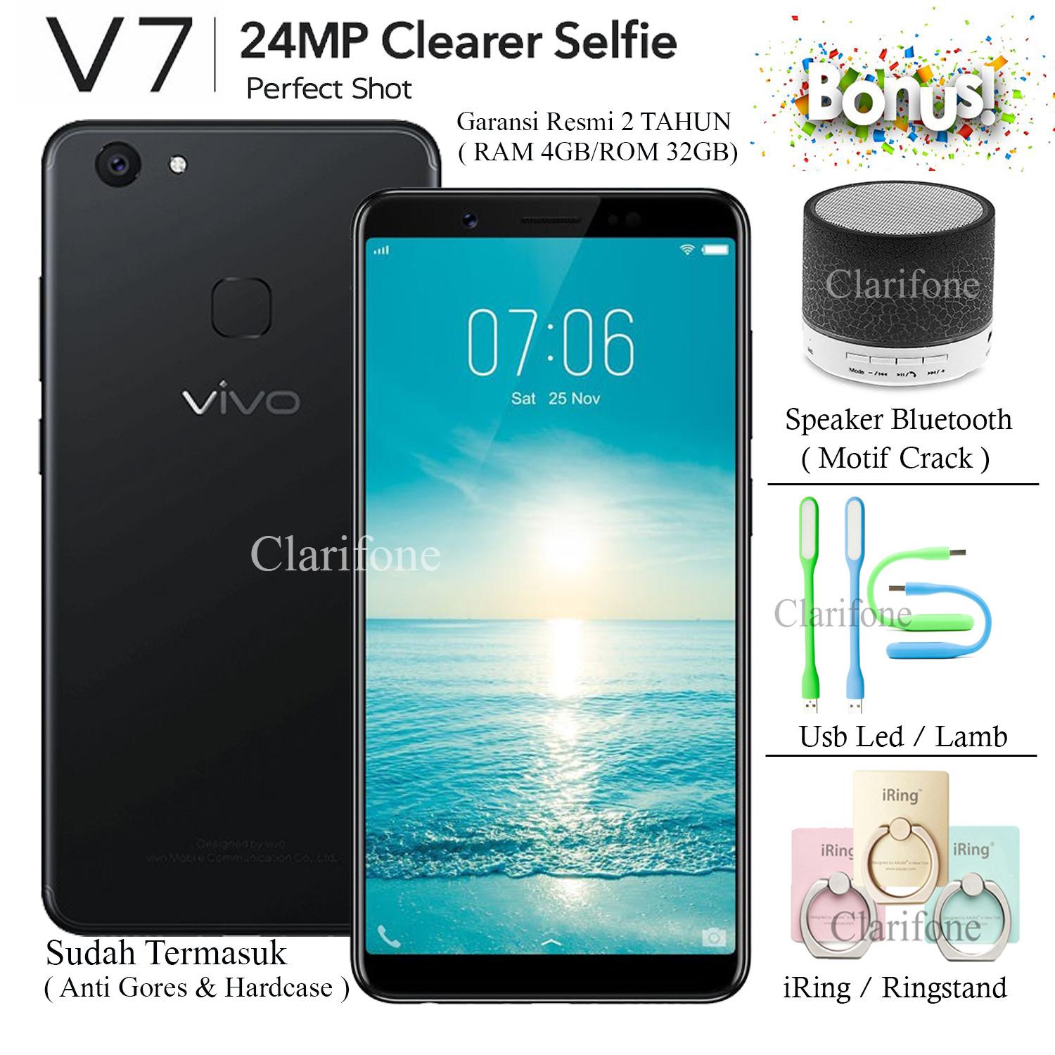 Vivo V7 - Ram 4GB - Rom 32GB - 4G/LTE - Fingerprint - Matte Black