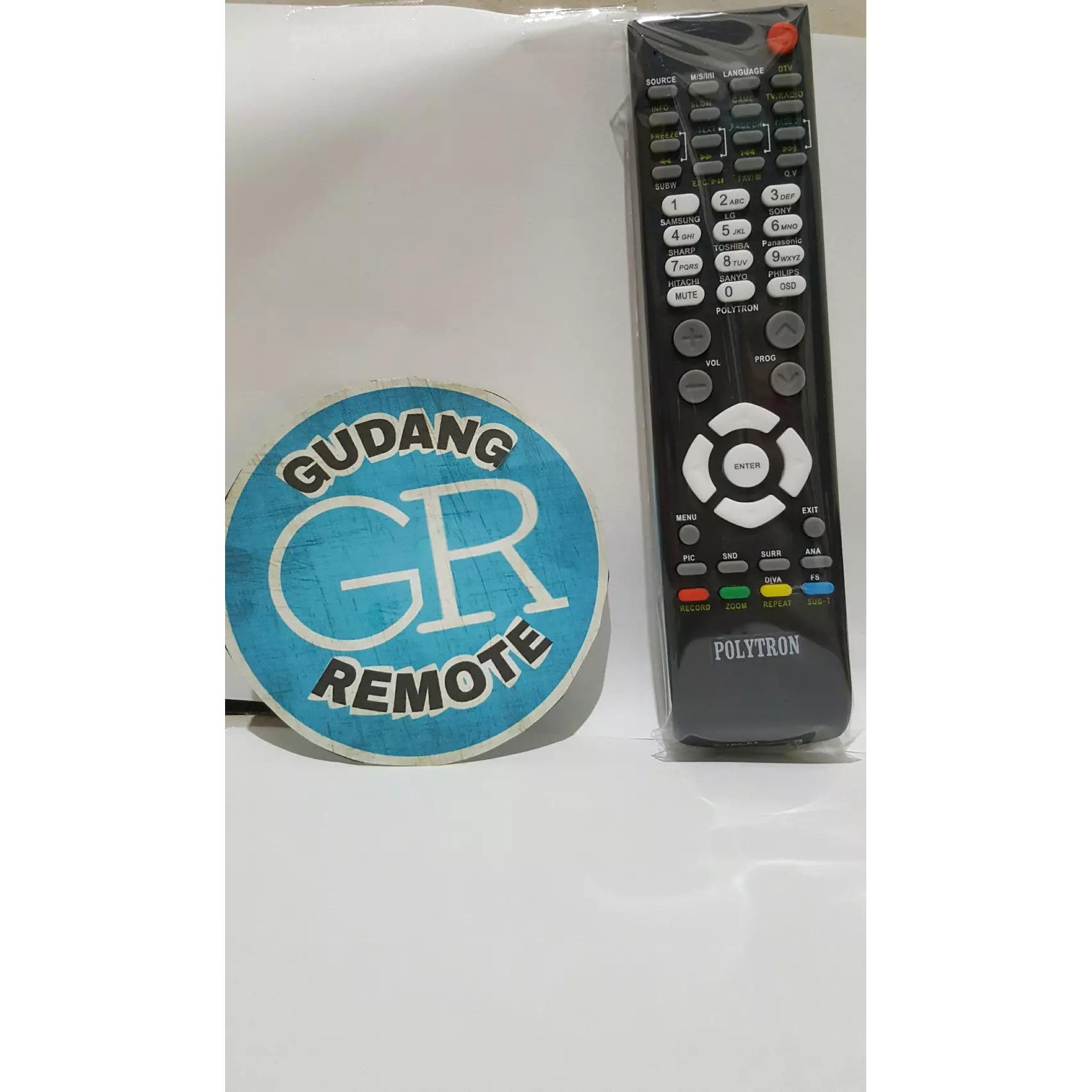 TERLARIS Remote Tv Polytron LCD-LED TOKO RISBAS