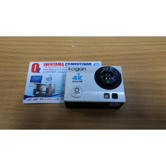 TERLARIS Kogan Action Camera 4K Ultrahd 16Mp Putih Wifi Like Gopro Kamera Outdo