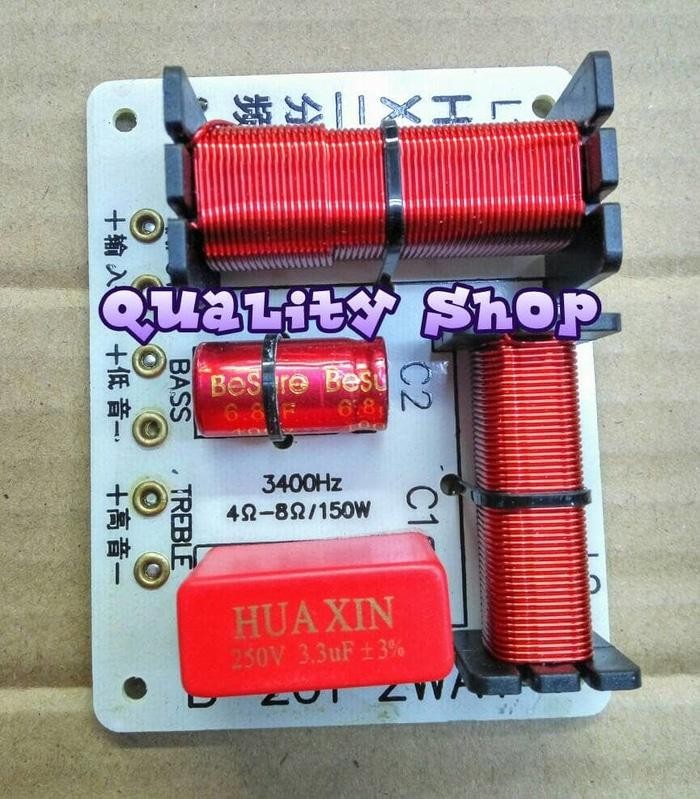 ORIGINALS Crossover pasif 2 way impor bisa buat Speaker 8/10/12/15 inch