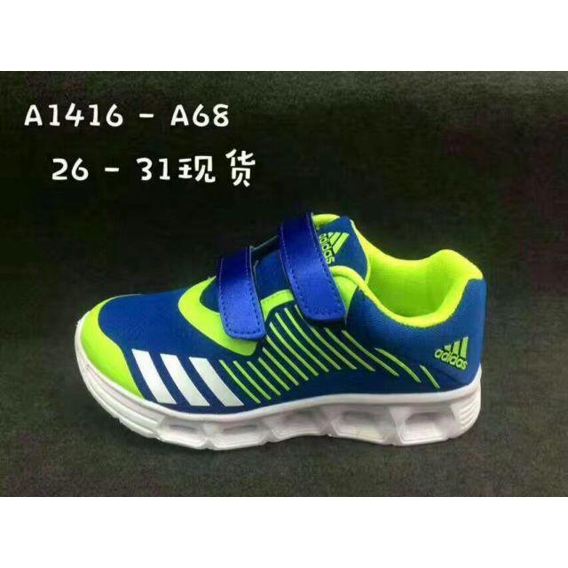 Sepatu Adidas Kids LED -BIRU-PINK-HITAM - Ukuran 25-31