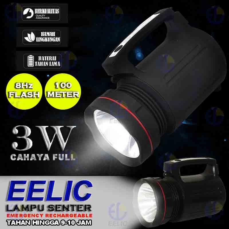 Detail Gambar EELIC LAS-BL5000 HITAM LAMPU SENTER MULTIFUNGSI LAMPU SENTER EMERGENCY + 4 PCS BATERAI TYPE 18650 KAPASITAS 4200mAH + KABEL CHARGER 4.2 VOLT + ...
