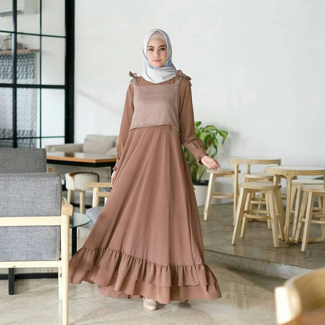 Baju Origina Nasya Maxy Dress Panjang Balotelly Hijab Casual Pakaian Muslim Wanita Muslim Modern Terbaru Termurah 2018