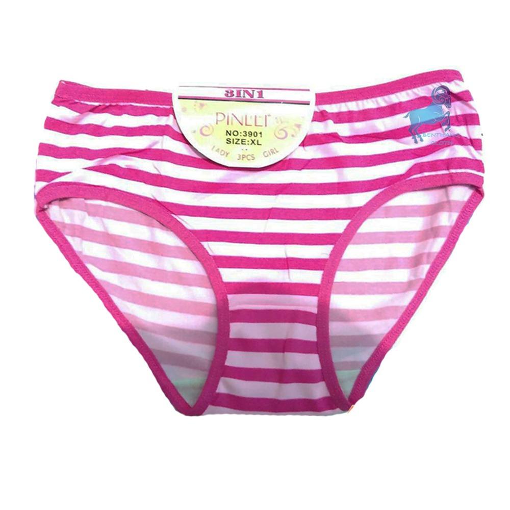 Celana Dalam Wanita Pinlei Motif Garis Sexy Import