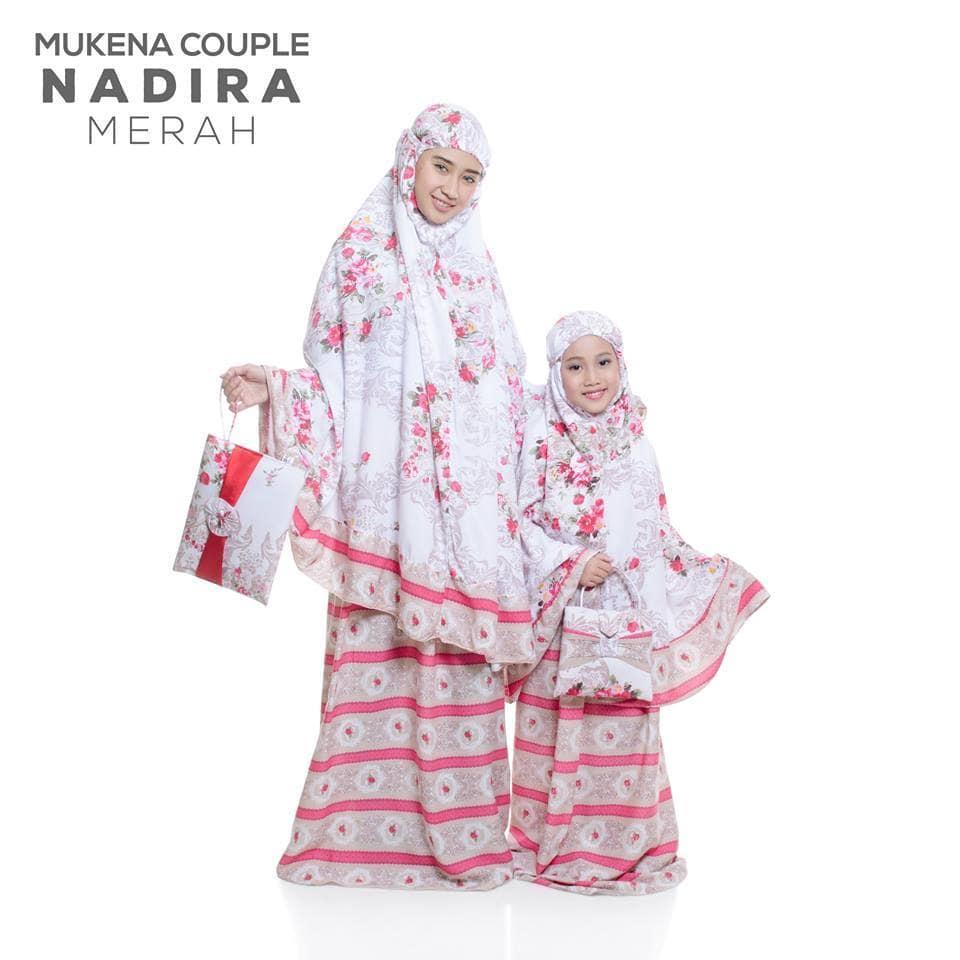 Best seller - MUKENA COUPLE BALI NADIRA TAS PESTA MERAH (IBU ANAK)baju muslim wanita / baju muslimah / baju muslim wamita terbaru / baju muslim murah TERBARU!!