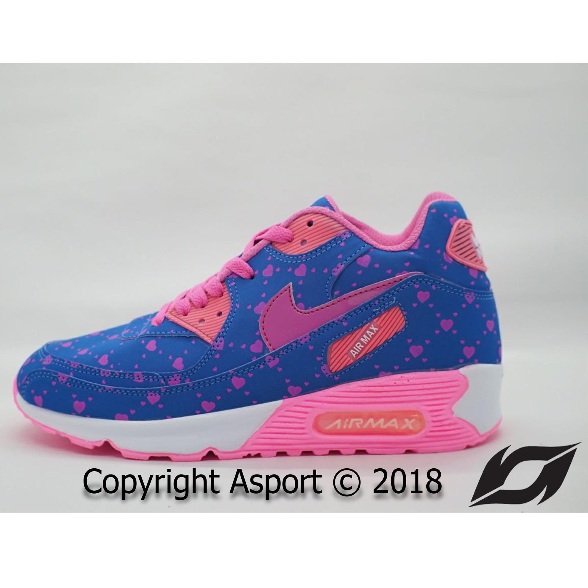 Sepatu Murah Nike Airmax 90 Kualitas Premium Warna Biru Pink Love