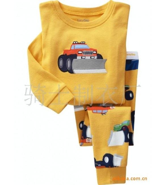 Baju Tidur Anak Laki-Laki/Piyama Anak GAP Hongkong Buldozer Yellow