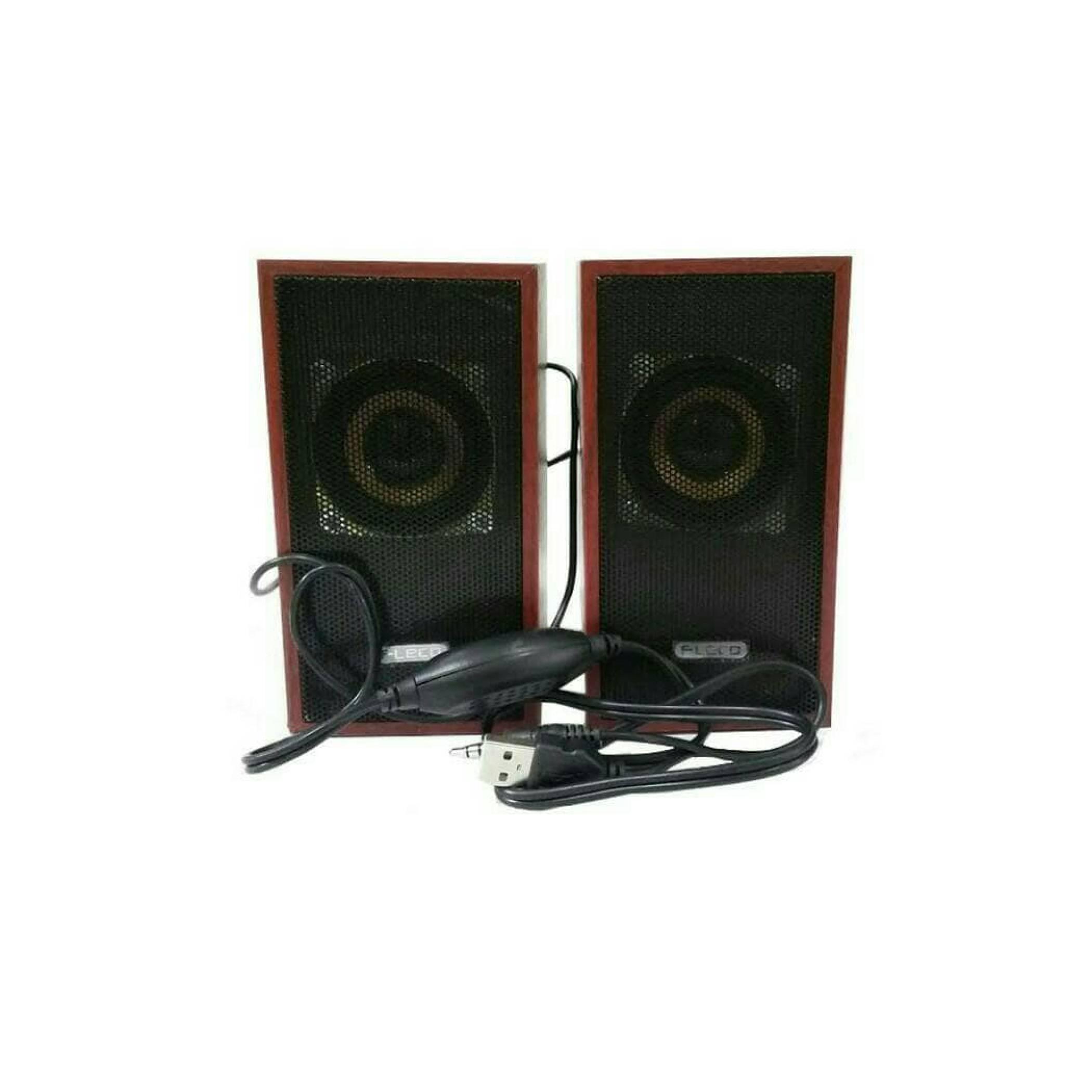 SPEAKER FLECO F-016 / SPEAKER COMPUTER F 016 / MOTIF KAYU F16 / USB