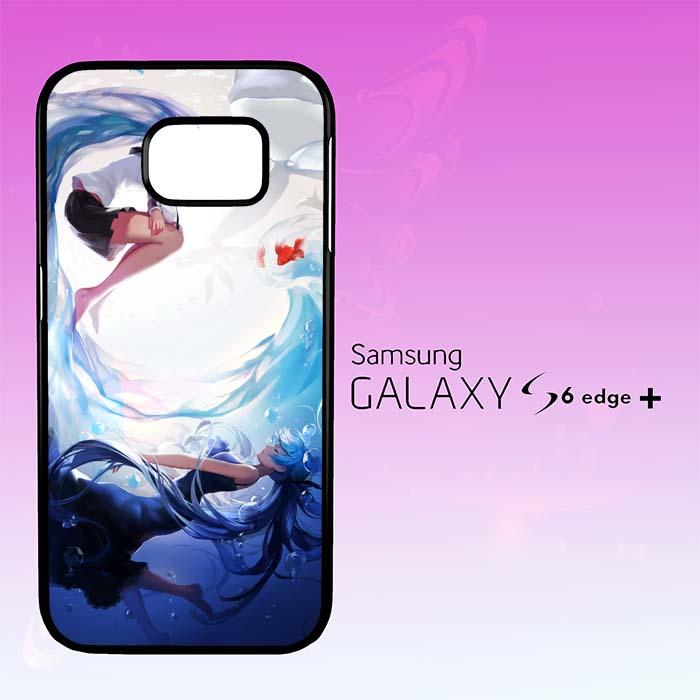 Casing Untuk Samsung Galaxy S6 Edge Plus Hatsune Miku Aqua ART Y2094