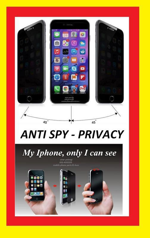 ANTI GORES SPY GELAP PRIVACY SCREEN PROTECTOR ASUS ZENFONE 3 ZE520KL 5.2 INCH Z017D DEPAN & BELAKANG PROSCREEN 906594