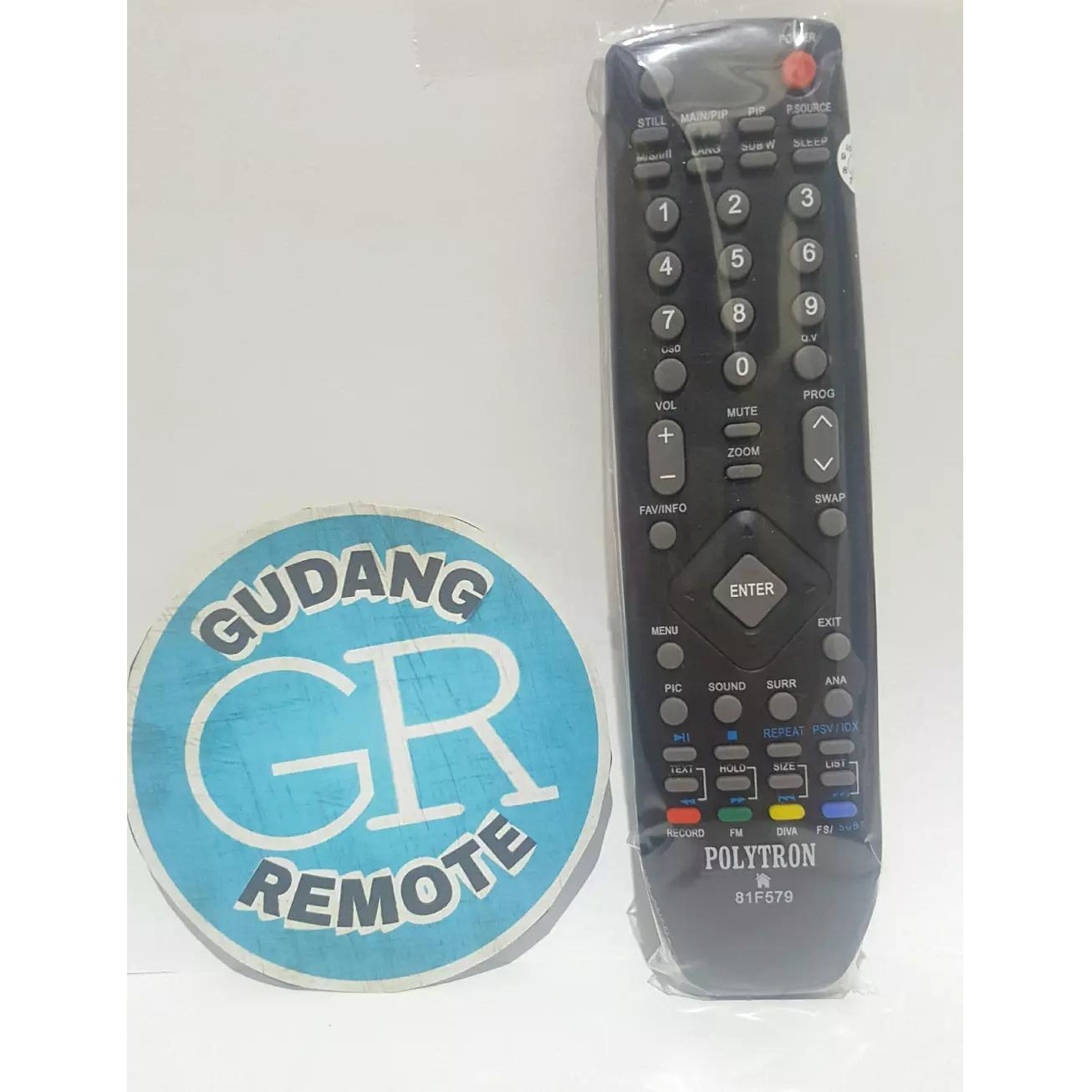 TERLARIS Remote Tv Polytron Led/Lcd TOKO RISBAS