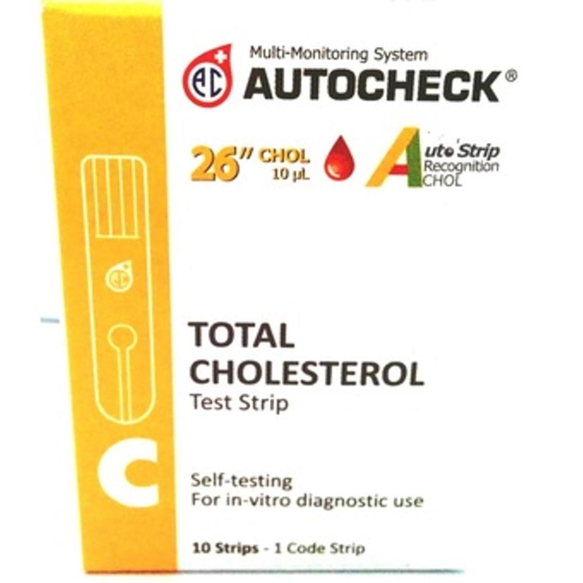 AUTOCHECK TOTAL CHOLESTEROL - TEST STRIP KOLESTEROL AUTOCHECK ISI 10 STRIP