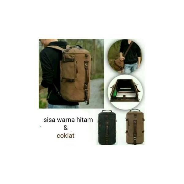 Tas Ransel 8056/Kanvas/Laptop/3Fungsi/Distro/Army/Import